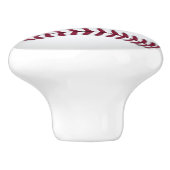 Bouton De Porte En Céramique Baseball monogramme (Côté)