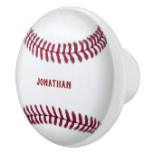 Bouton De Porte En Céramique Baseball monogramme (Droite)