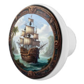 Bouton De Porte En Céramique Bataillon encadré (Droite)