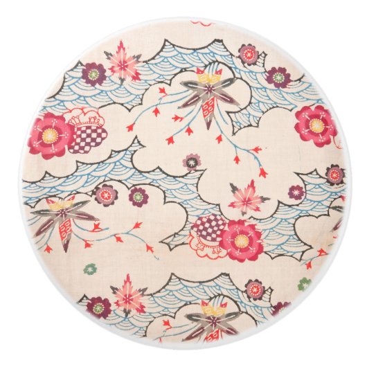 Bouton De Porte En Céramique Bath de Bingata (Devant)