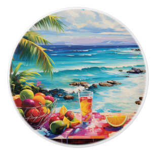 Bouton De Porte En Céramique Beach Bliss