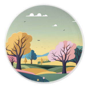 Bouton De Porte En Céramique Beau Arrière - plan naturel