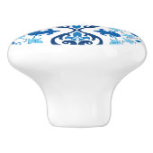 Bouton De Porte En Céramique 💙 Beau bleu Azulejos III (Côté)