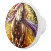 Bouton De Porte En Céramique Beau Cheval (Droite)