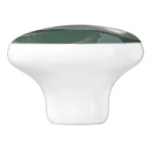 Bouton De Porte En Céramique Beau cygne blanc (Côté)