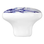 Bouton De Porte En Céramique Beau lapin Bleu Blanc Bois Animal Dedham (Côté)