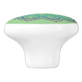 Bouton De Porte En Céramique Beau Mandala (Côté)