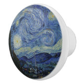 Bouton De Porte En Céramique Beau paysage Bleu nuit Ciel d'or étoiles (Droite)