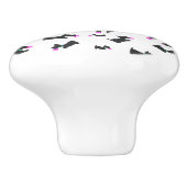 BOUTON DE PORTE EN CÉRAMIQUE BEAUCOUP DE SCOTS (Côté)