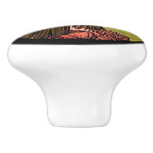 Bouton De Porte En Céramique Beauté en verre de Mucha (Côté)