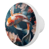 Bouton De Porte En Céramique Beautiful Koi Fish Pond Knobs and Pulls (Droite)