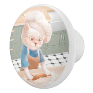 Bouton De Porte En Céramique Bébé Bébé - Cosy Morning Kneading