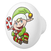 BOUTON DE PORTE EN CÉRAMIQUE BÉBÉ ELF (Droite)