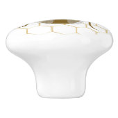 Bouton De Porte En Céramique Bee Design Personalised (Côté)