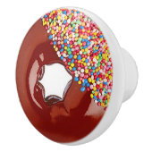 Bouton De Porte En Céramique Beignet givré par chocolat (Droite)