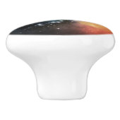 Bouton De Porte En Céramique Belle Aqua Orange Space Galaxy Universe (Côté)