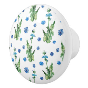 Bouton De Porte En Céramique Belle aquarelle motif