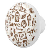 Bouton De Porte En Céramique Belle conception de café express de café (Droite)