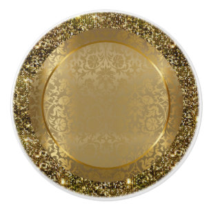 Bouton De Porte En Céramique Belle conception élégante d'or