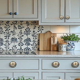 Bouton De Porte En Céramique Belle Dragonfly Pink Pearls Turquoise Gems