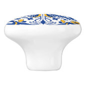 Bouton De Porte En Céramique Belle fausse tuile espagnol (Côté)