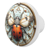 Bouton De Porte En Céramique Belle Ladybug Art Déco (Droite)