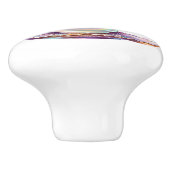 Bouton De Porte En Céramique Belle perle Pastel Iridescente (Côté)