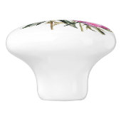 Bouton De Porte En Céramique Belle Pierre rose (Côté)