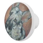 Bouton De Porte En Céramique Berger allemand (Droite)