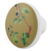 Bouton De Porte En Céramique Berries sur l'or (Droite)