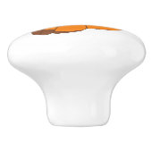 Bouton De Porte En Céramique Beurre à regarder de la petite Fox mignonne (Côté)