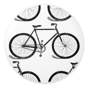 Bouton De Porte En Céramique Bicyclettes anciennes Vélo Vintage Art PERSONNALI