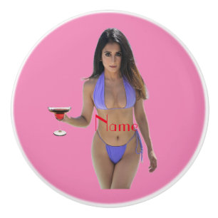 Bouton De Porte En Céramique Bikini brun beauté Thunder_Cove