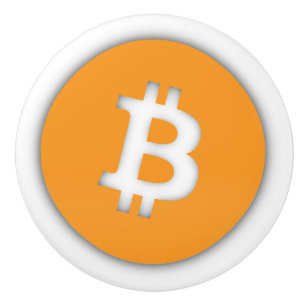 Bouton De Porte En Céramique Bitcoin Knob