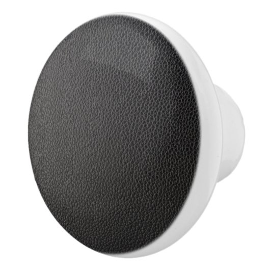 Bouton De Porte En Céramique Black faux leather (Droite)