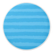 Bouton De Porte En Céramique Bleu Aquarelle (Devant)