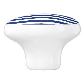 Bouton De Porte En Céramique Bleu et blanc (Côté)