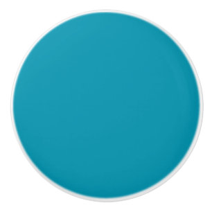 Bouton De Porte En Céramique Bleu (Munsell)  (couleur unie)  