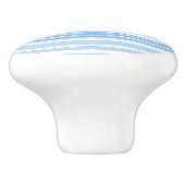 Bouton De Porte En Céramique Bleu rayé (Côté)