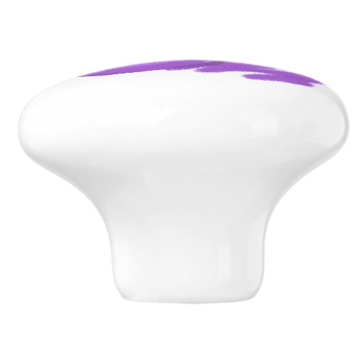 Bouton De Porte En Céramique Bleuets et crème Motif de fruits (Côté)