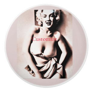 Bouton De Porte En Céramique Blonde vintage Thunder_Cove