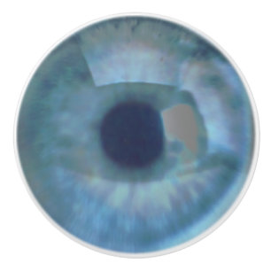 Bouton De Porte En Céramique Blue Eyeball