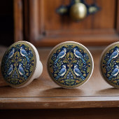 Bouton De Porte En Céramique Blue Jays Bird Ceramic Pull Knob