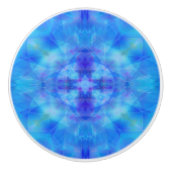 Bouton De Porte En Céramique Blue Wings (Devant)