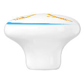 Bouton De Porte En Céramique Bluebird de bonheur (Côté)