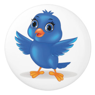 Bouton De Porte En Céramique Bluebirds apporte le bonheur - SRF