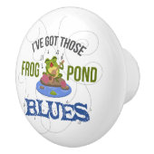 Bouton De Porte En Céramique Blues Frog Pond (Droite)