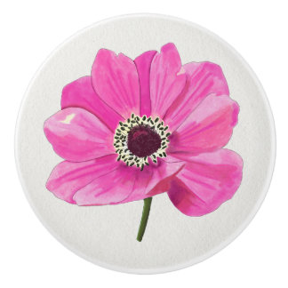 Bouton De Porte En Céramique Blush Bloom floral knob