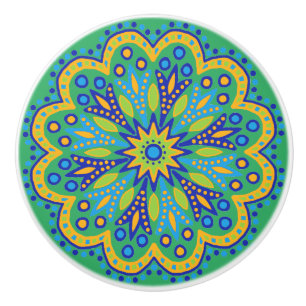 Bouton De Porte En Céramique Boho Design marocain