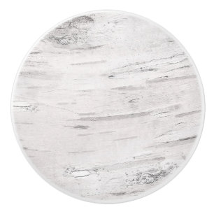 Bouton De Porte En Céramique Bois de bouleau blanc rustique ferme de campagne g